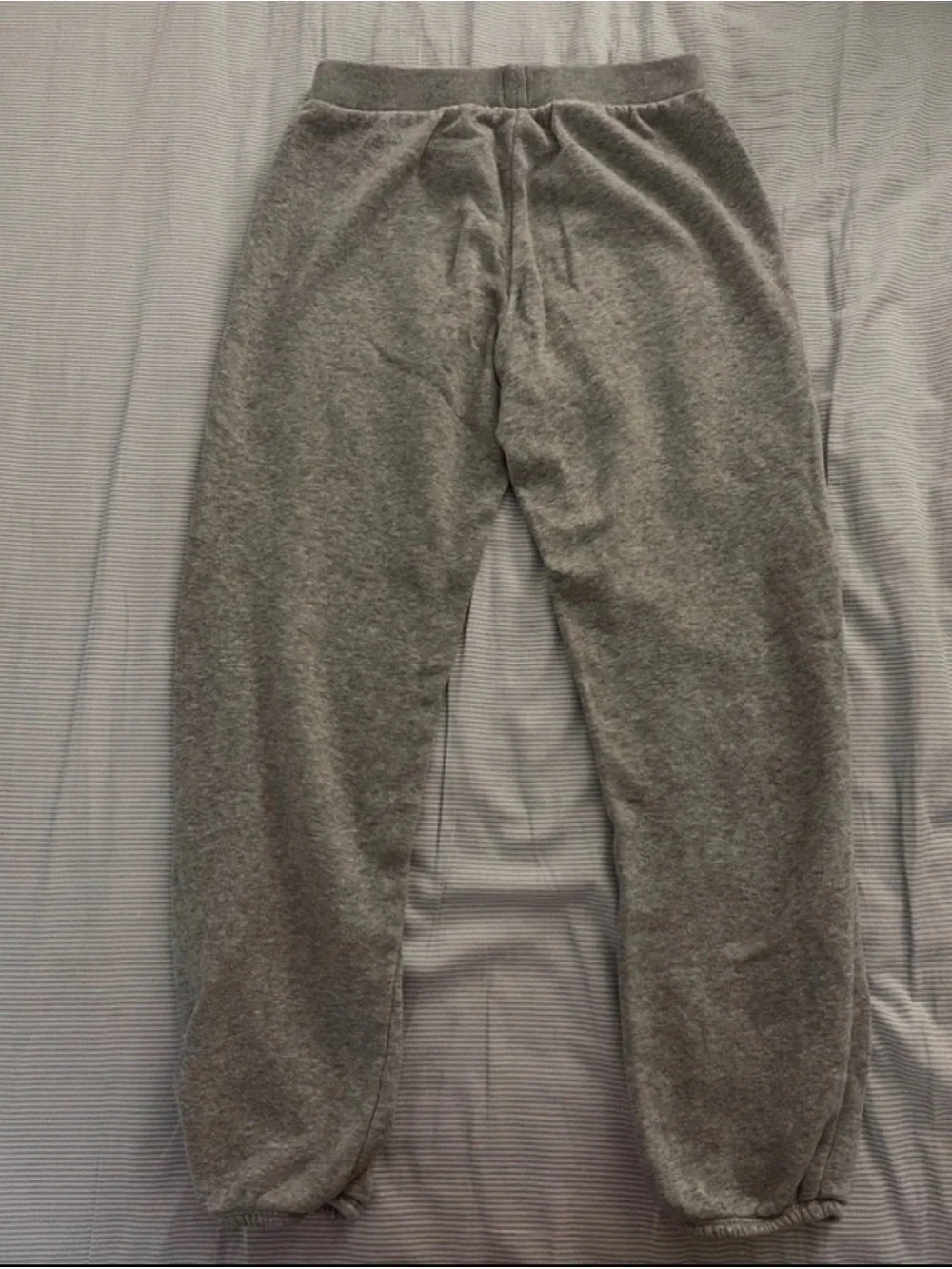 GAP Kids Heather Gray Jogger Sweatpants with Pink Logo